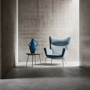 Hans Wegner CH445 Light Blue in Concrete Room Carl Hansen and Son