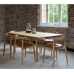 Wegner Elbow Chairs with Dining Table in Loft Carl Hansen & Son