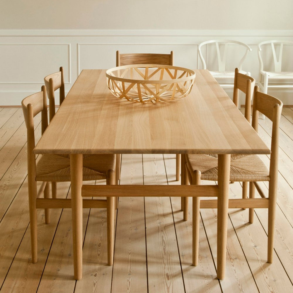 Hans Wegner Shaker Dining Chair CH36 Dining Room with Wishbone Chairs Carl Hansen & Son