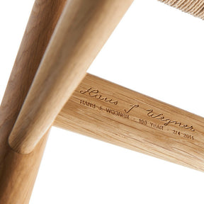 Hans J. Wegner's Signature on Wishbone Chair 100th Anniversary Limited Edition