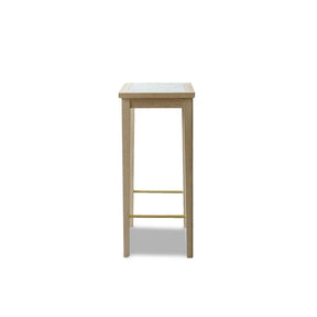 Helge Sibast No 1 Side Table with Oak Soap and White Marble Top by Sibast