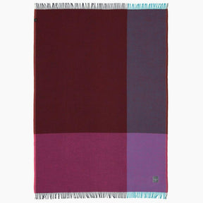 Hella Jongerius Color Block Blanket Blue Bordeaux Open