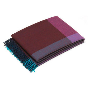 Hella Jongerius Color Block Blanket Blue Bordeaux