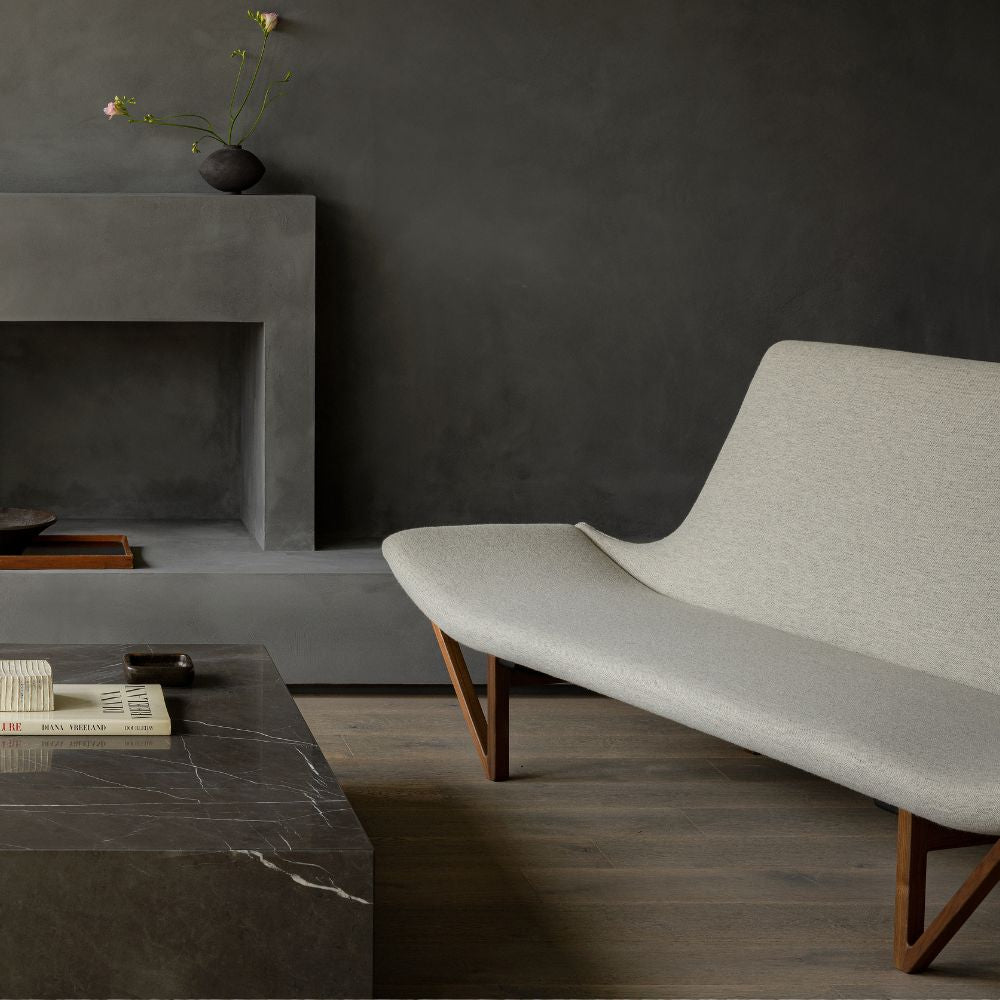 Audo Copenhagen Pagode Sofa  by Tove & Edvard Kindt-Larsen with Plinth Grand
