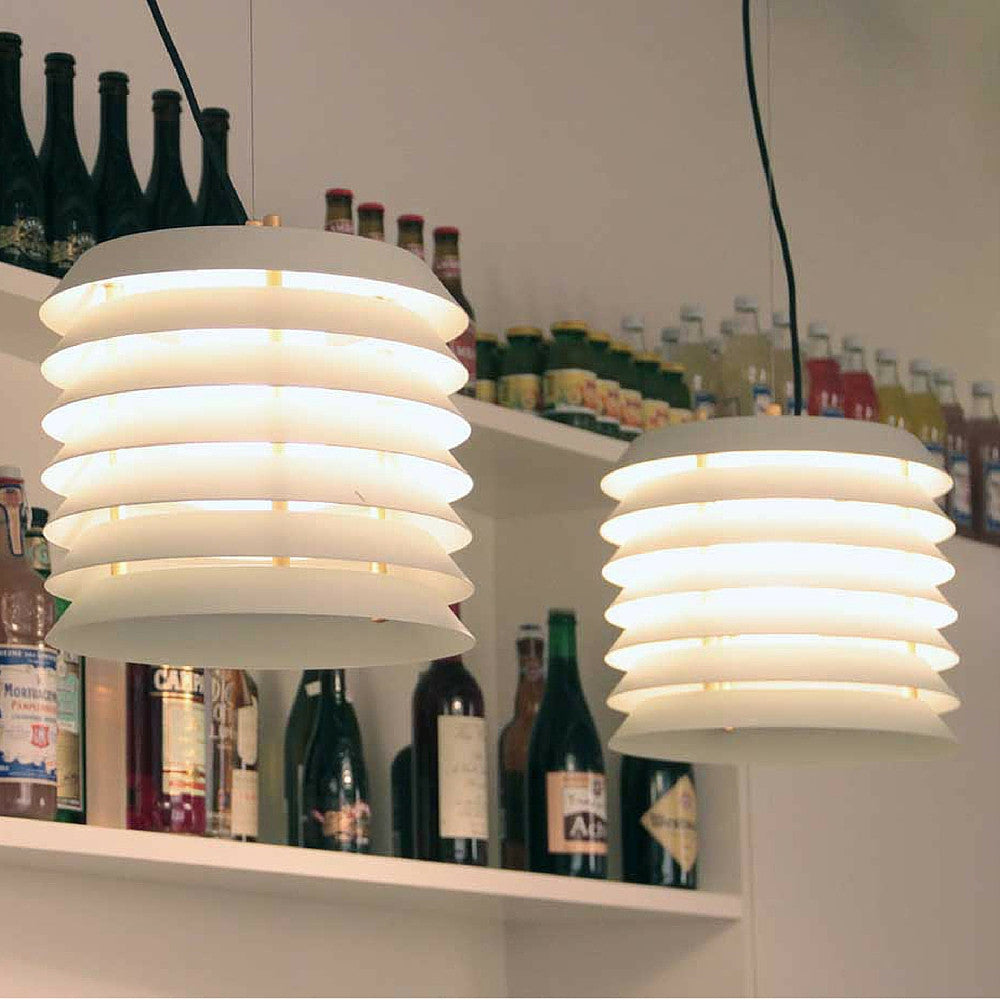 Ilmari Tapiovaara Maija Suspension Lamps in Kitchen by Santa & Cole
