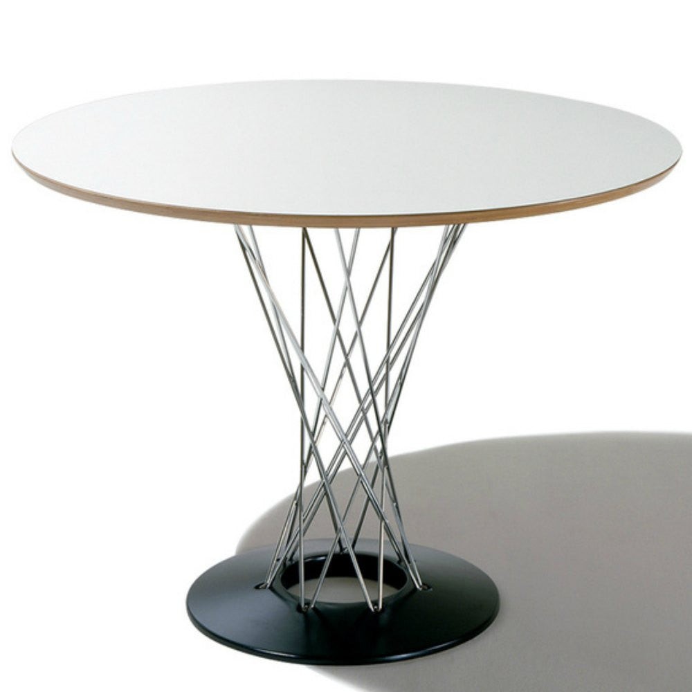 Isamu Noguchi Cyclone Dining Table White with Black Base Knoll
