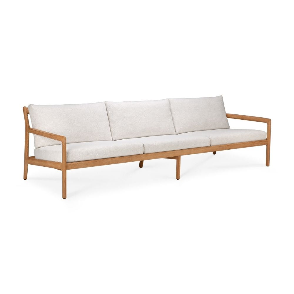 Jack Teak Outdoor 3-Seat Sofa in Off-White by Ethnicraft