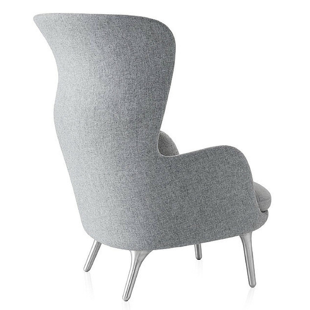 Fritz Hansen Ro Chair Light Grey Back