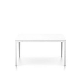 27" square Plate Table with White MDF Top and White Base by Jasper Morrison for Vitra