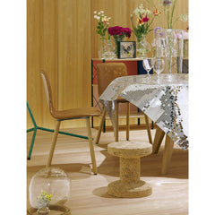 Jasper Morrison Cork Stool in Room with Leather HAL Chair Vitra