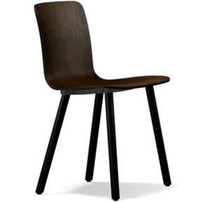 Jasper Morrison HAL Ply Wood Chair Dark Oak Seat Dark Oak Base Vitra