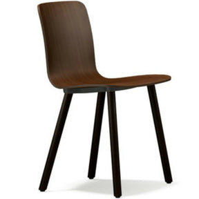 Jasper Morrison HAL Ply Wood Chair Walnut Seat Walnut Base Vitra