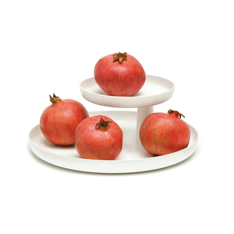 Rotary Tray by Jasper Morrison for Vitra White with Pomegranate