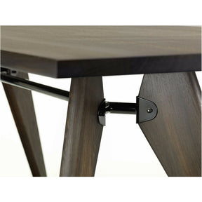 Jean Prouve Table Solvay Smoked Oak Detail Vitra