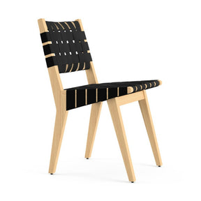 Jens Risom Side Chair Maple Black Profile Knoll