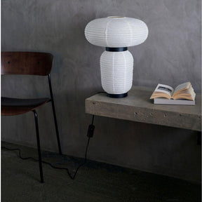 And Tradition JH18 Formakami Table Lamp by Jaime Hayon in room with Andersen Voll Pavillion Chair