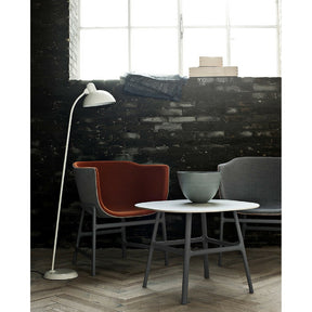 Kaiser Idell Tilt Floor Lamp in Room with Cecilie Manz Miniscule Chairs
