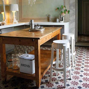 Kartell Charles Ghost Stools White in Italian Kitchen