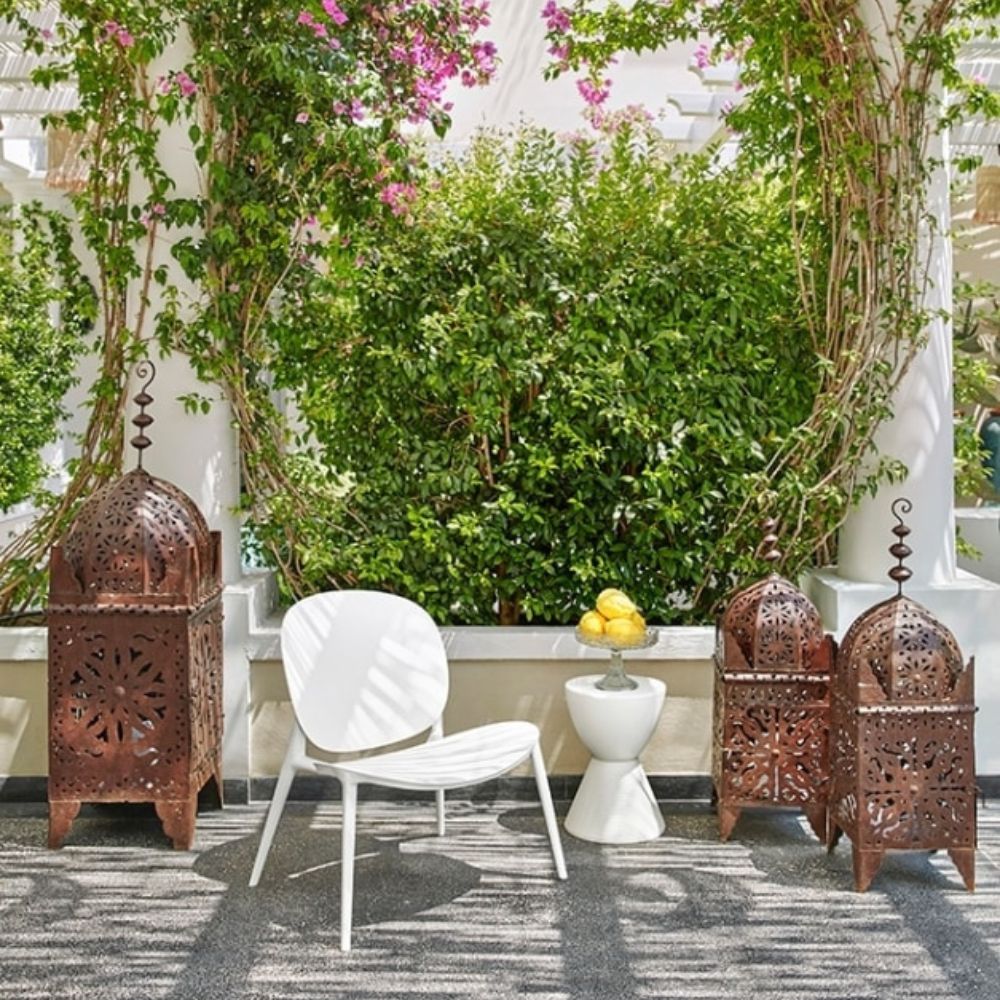 Kartell Be Bop Chair on Terrace of Italian Villa