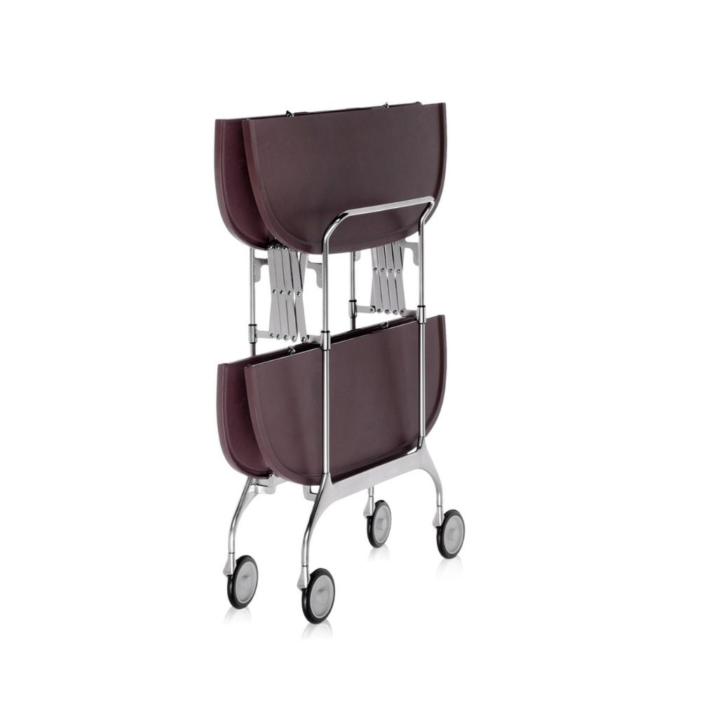 Kartell Gastone Trolley Plum Folded