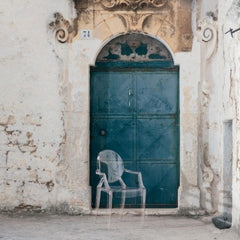 Kartell Louis Ghost Chair Outside Italian Villa