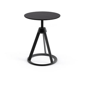 Knoll Barber Osgerby Piton Side Table Ebonized Oak Top Black Base