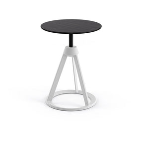 Knoll Barber Osgerby Piton Side Table Ebonized Oak Top White Base