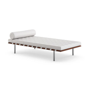 Knoll Barcelona Couch in White Volo Leather
