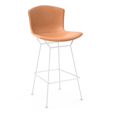 Knoll Bertoia Leather Covered Bar & Counter Stools