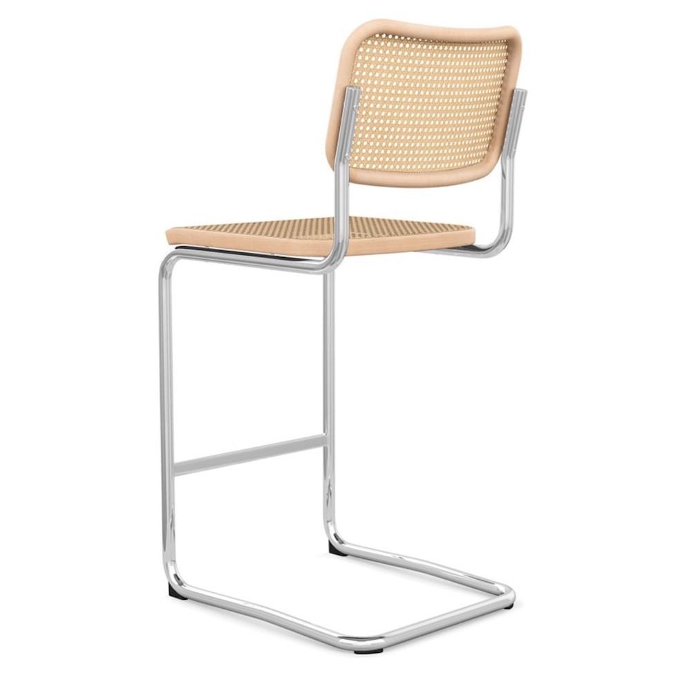 Knoll Cesca Barstool with Caned Seat Back