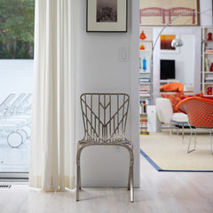 Knoll David Adjaye Washington Skeleton Chair Brushed Nickel In Situ