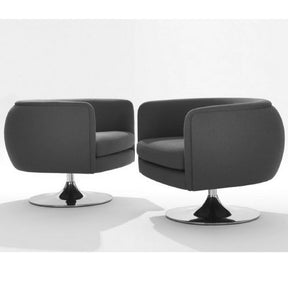 Knoll D'Urso Swivel Chairs Grey