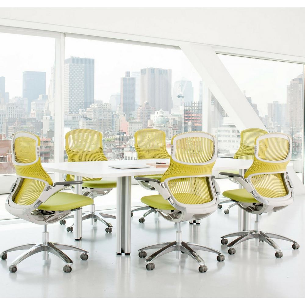 Knoll Generation Chairs Yellow in Conference Room