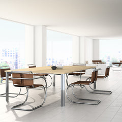 Knoll MR Side Chairs by Mies van der Rohe in Conference Room