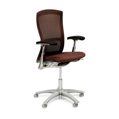 Knoll Life Chair Chestnut Back Dark Brown Seat