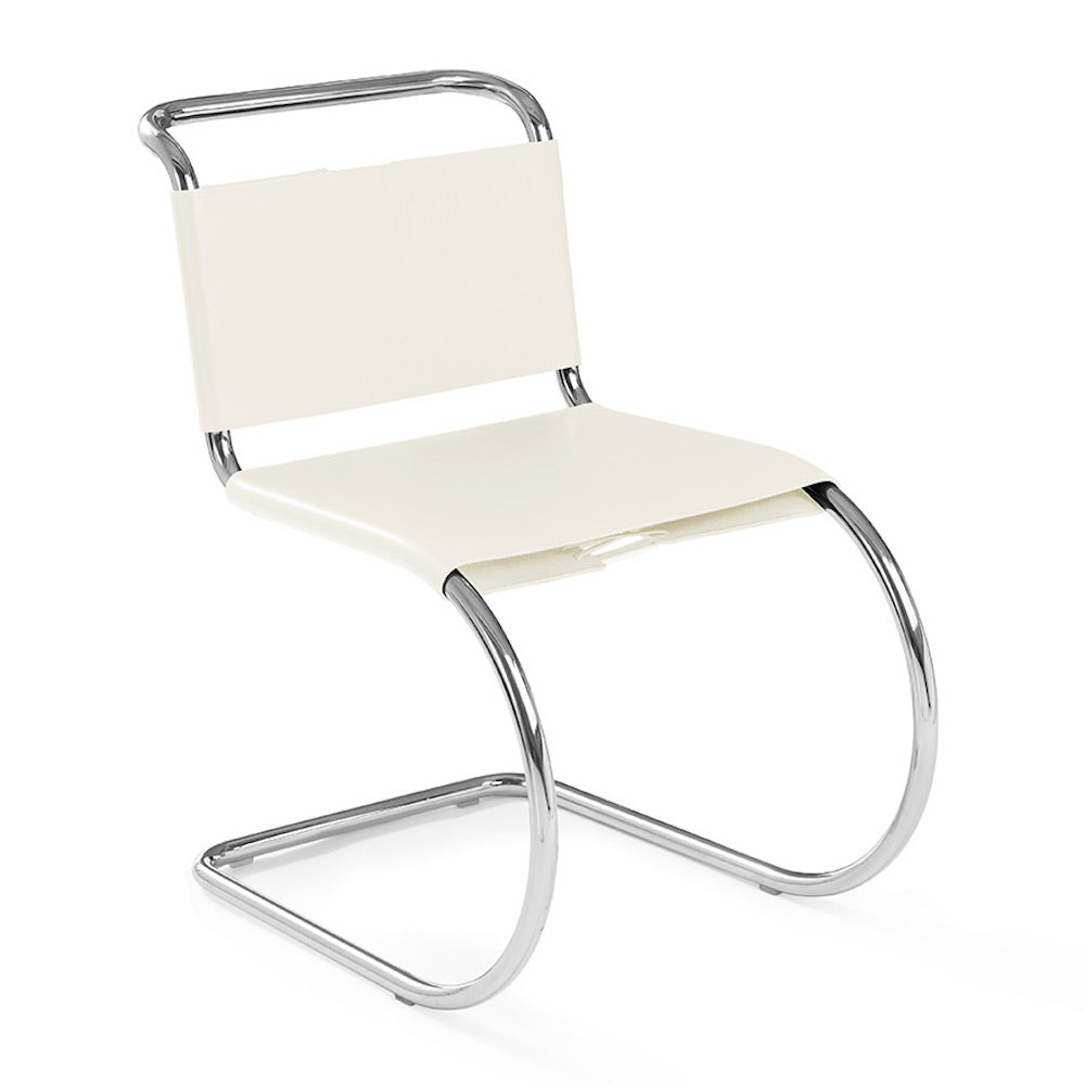 Knoll MR Side Chair by Mies van Der Rohe in Leather