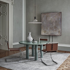 Knoll MR Dining Chairs by Mies van Der Rohe with Smalto Dining Table