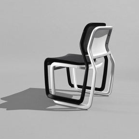 Knoll Newson Aluminum Chairs Stacked