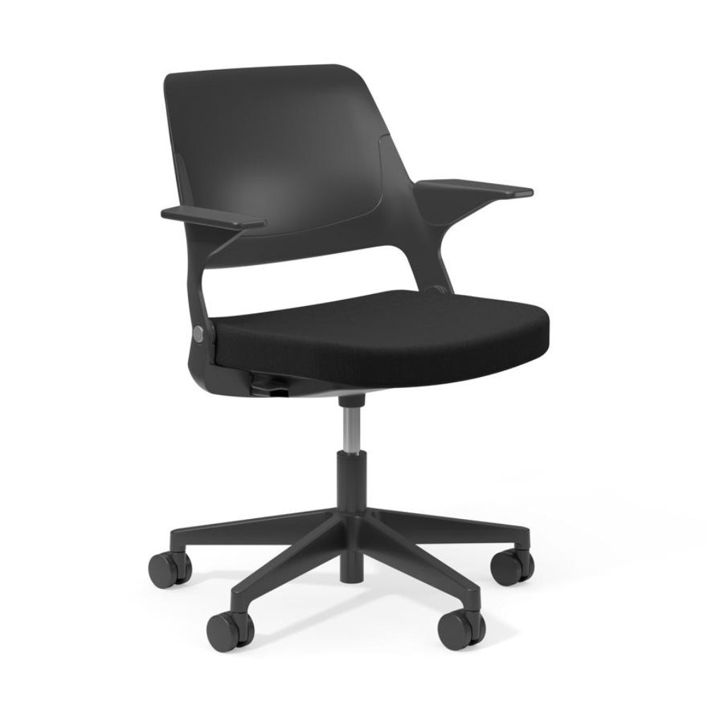 Ollo Work Chair with Fixed Arms by Knoll