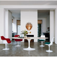 Knoll Marble Saarinen Table and Tulip Chairs in Room