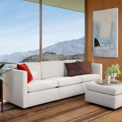 Knoll Pfister Sofa in Living Room with Grasshopper Floor Lamp