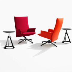 Knoll Pilot Chairs with Piton stools in studio