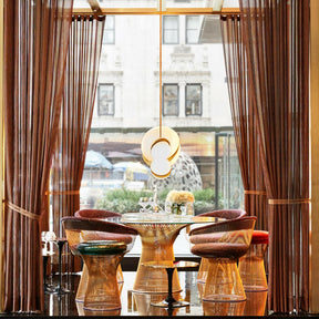 Knoll Platner Dining Table and Chairs in Gold