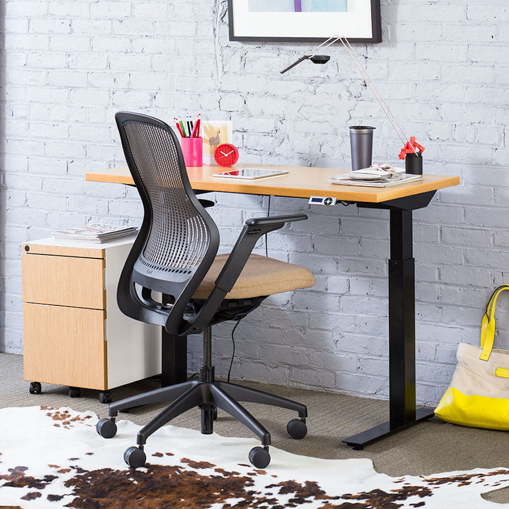Knoll Regeneration Chair in Home Office with Sit Stand Desk