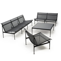 Knoll Richard Schultz Swell Outdoor Collection in all black.