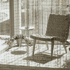 Knoll Risom Lounge Chair with Florence Knoll hairpin Table 1950s
