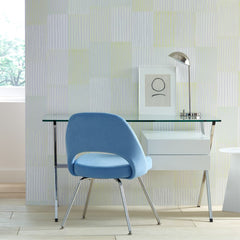 Knoll Albini Desk with light blue Saarinen Executive Chair
