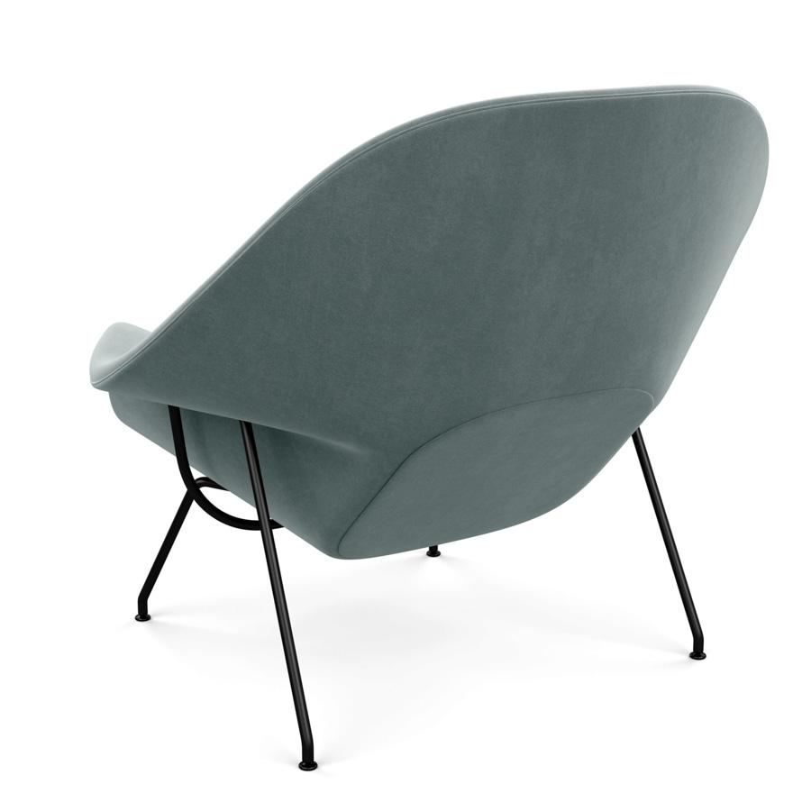 Saarinen Womb Chair in Knoll Velvet Swan Back