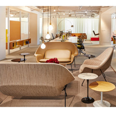 Knoll Saarinen Womb Settees in Office Showroom