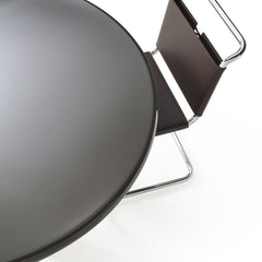 Knoll Smalto Dining Table Black Porcelain Enamel Detail